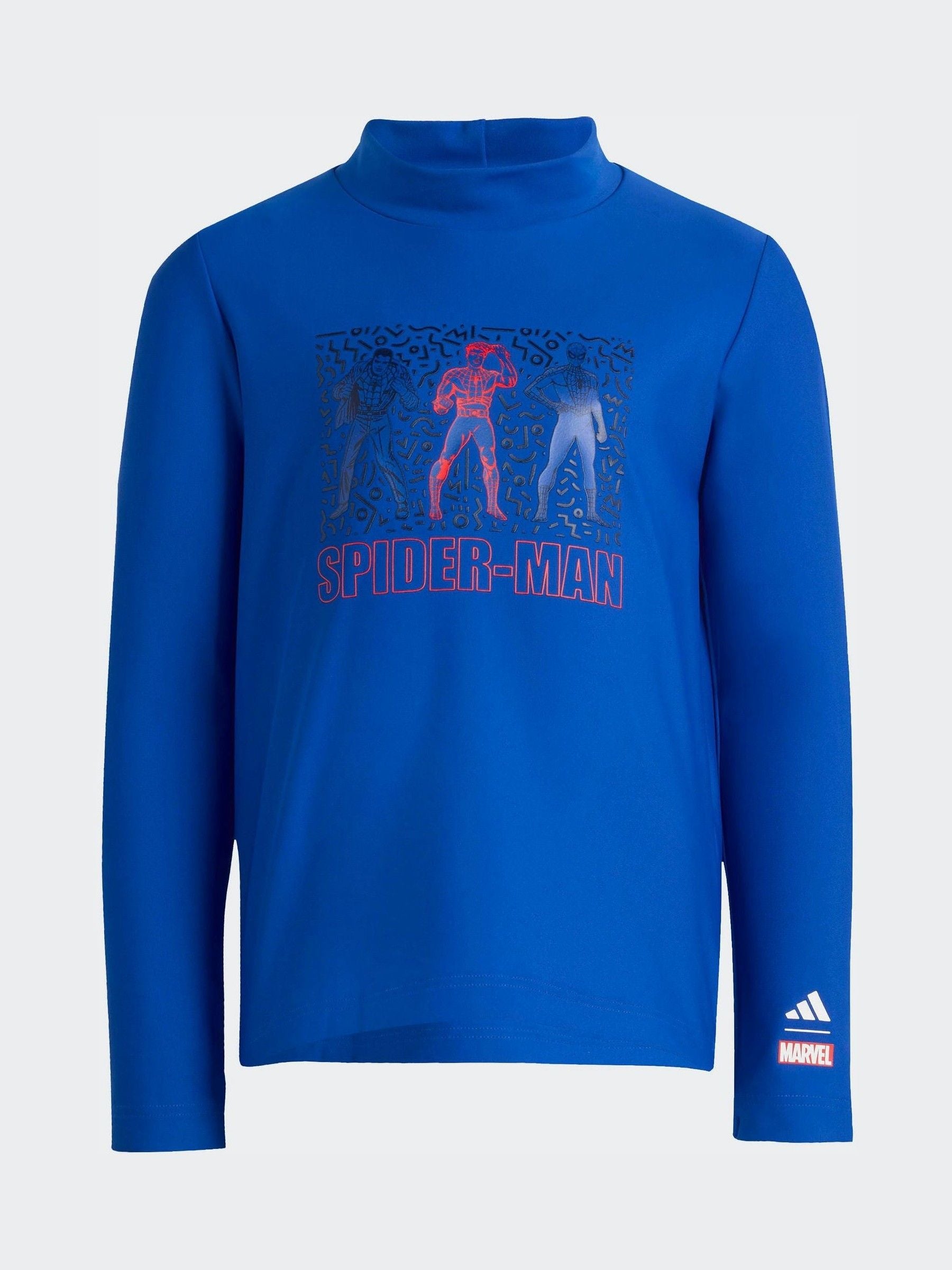 Dsiney Kidz - adidas Blue Marvel Spider-Man Rashguard Swim Top image 1