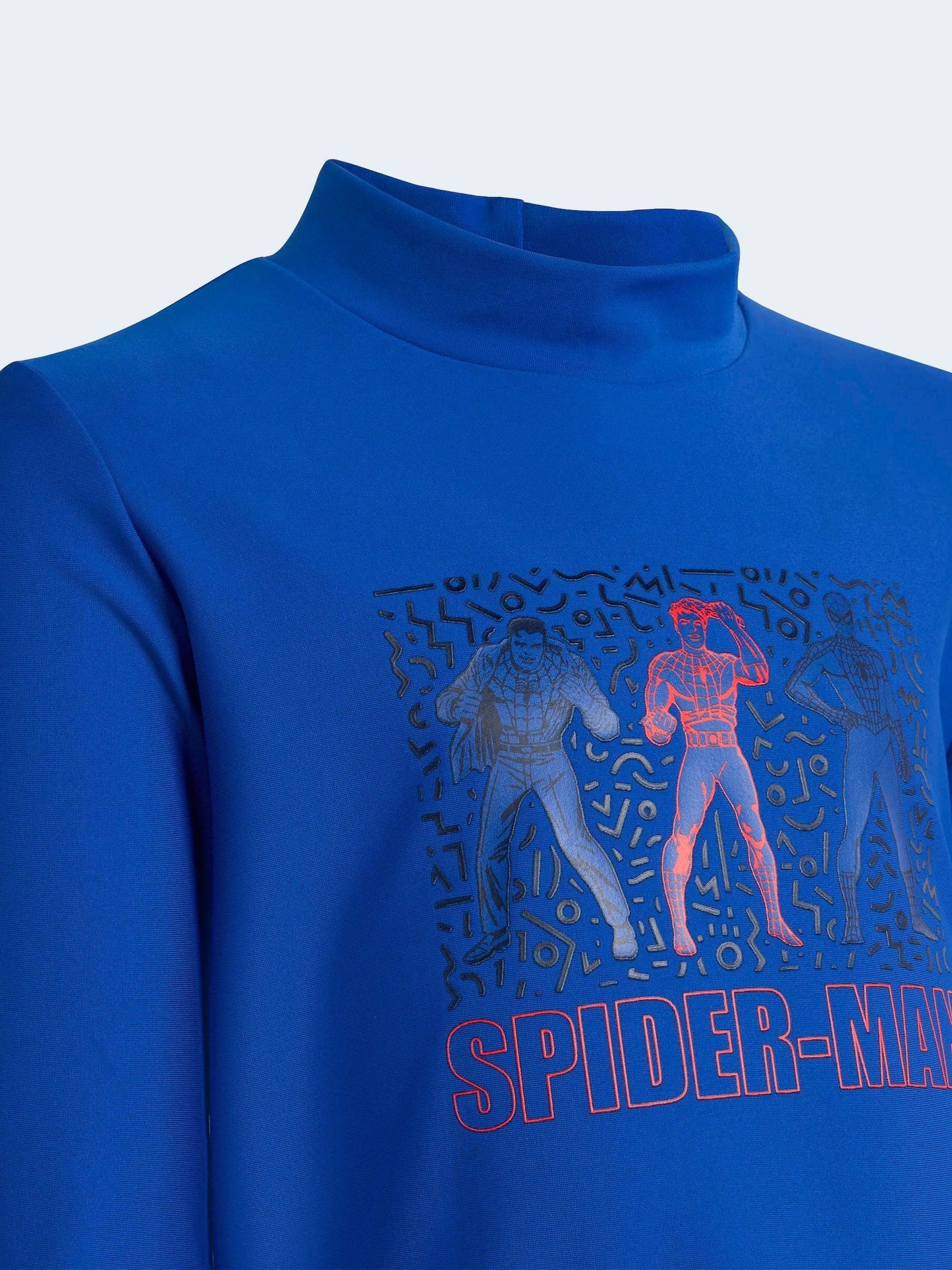 Dsiney Kidz - adidas Blue Marvel Spider-Man Rashguard Swim Top image 3