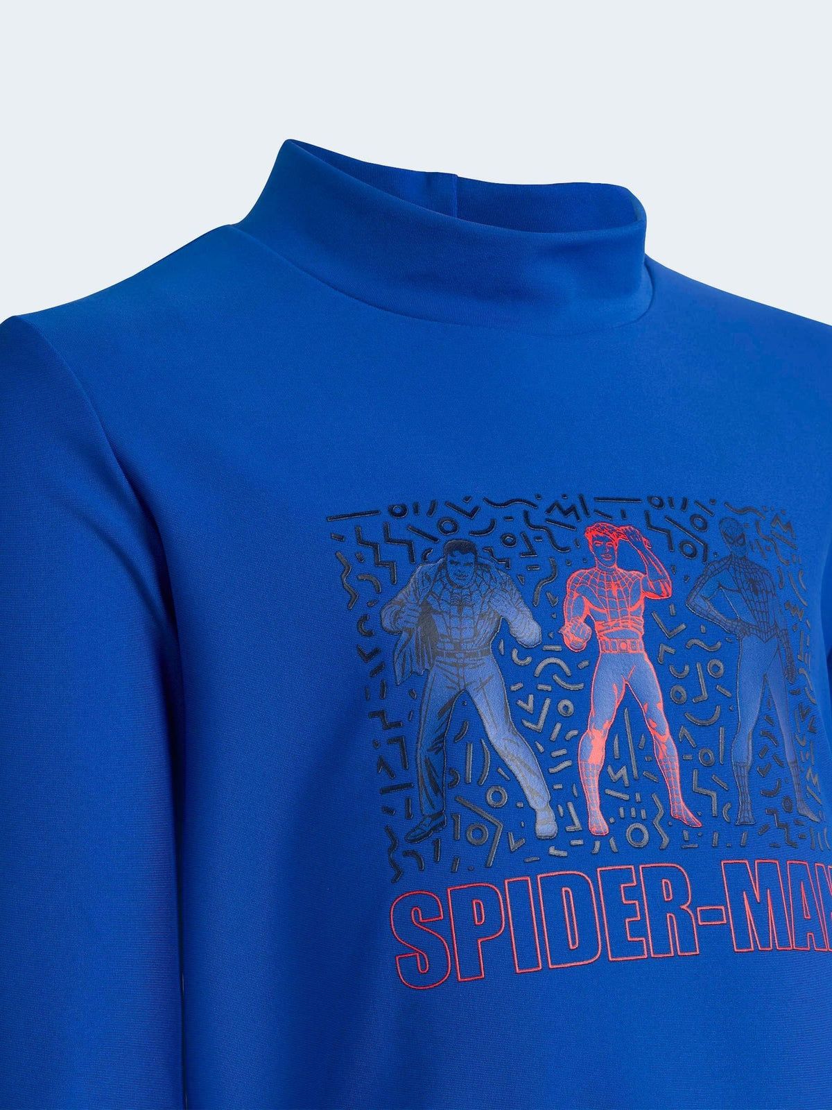 Dsiney Kidz - adidas Blue Marvel Spider-Man Rashguard Swim Top image 3