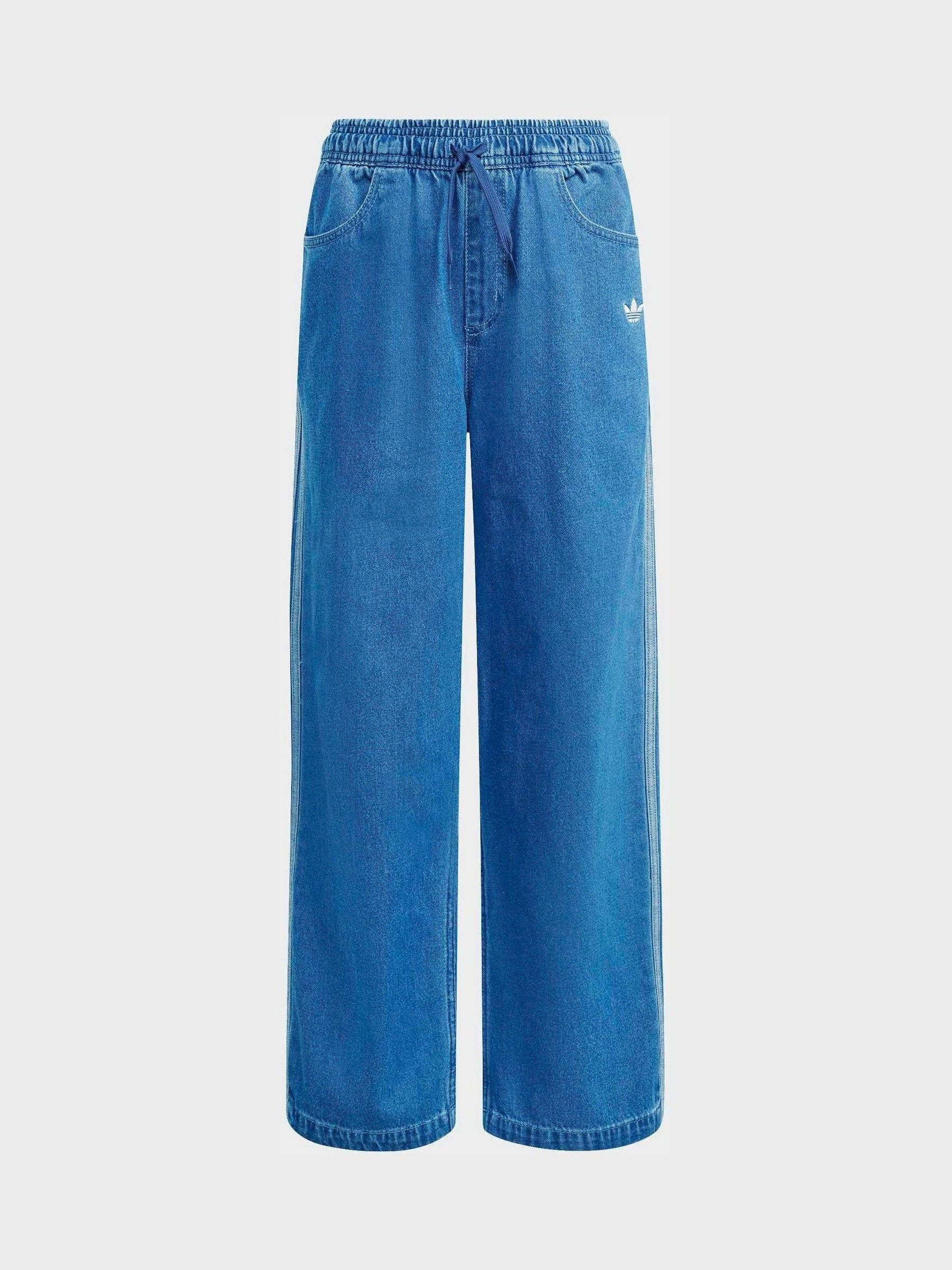 Dsiney Kidz - adidas Originals Blue Firebird Wide Jogger Jeans image 4