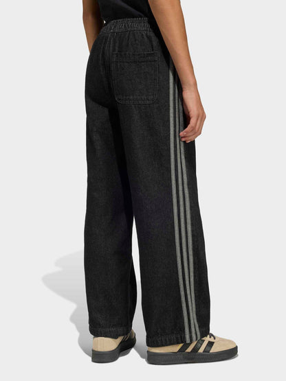 Dsiney Kidz - adidas Originals Black Firebird Wide Jogger Jeans image 2