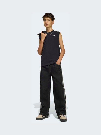 Dsiney Kidz - adidas Originals Black Firebird Wide Jogger Jeans image 3