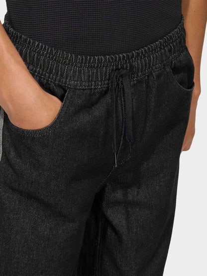 Dsiney Kidz - adidas Originals Black Firebird Wide Jogger Jeans image 5