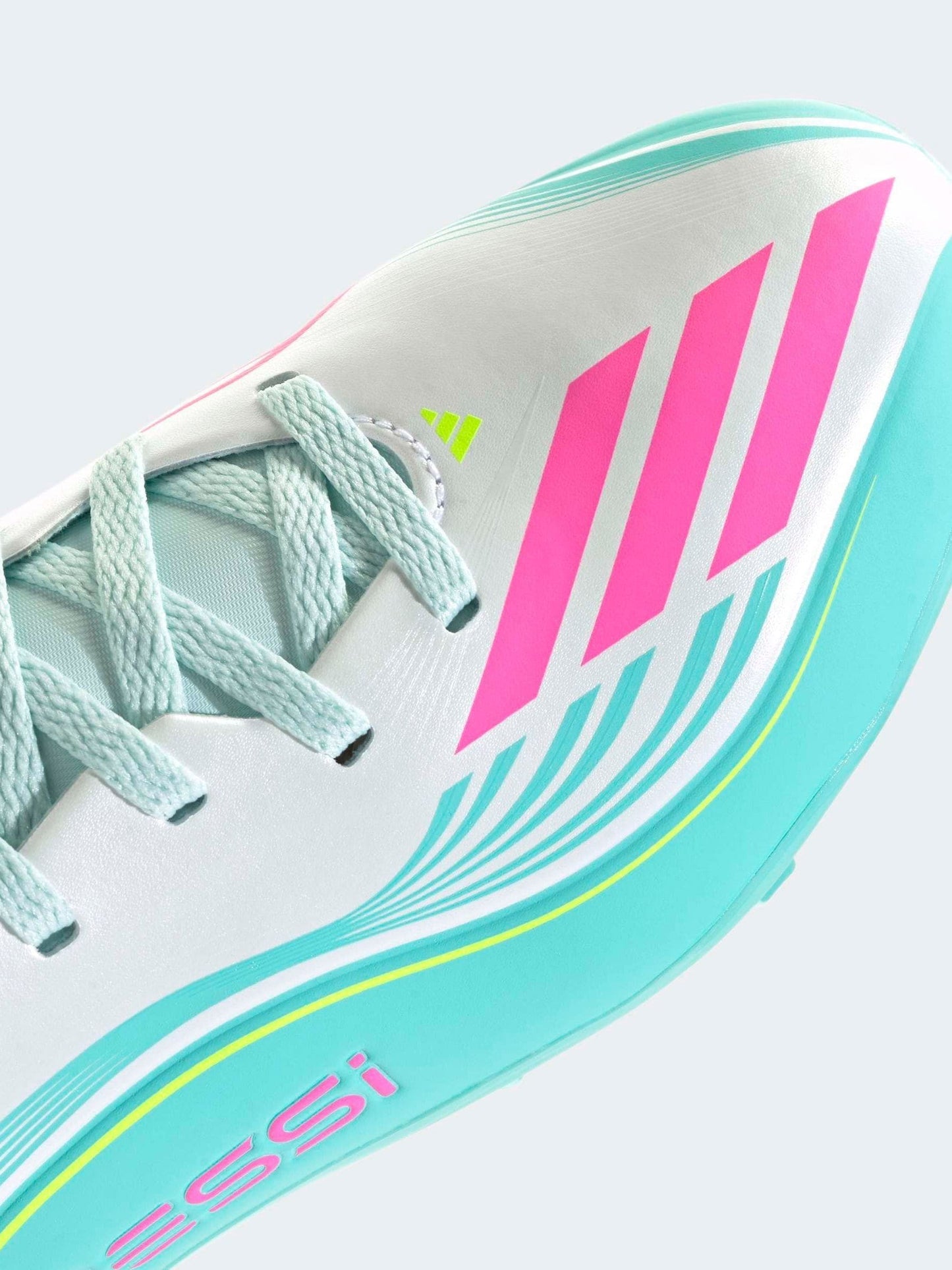 adidas Grey F50 Messi Club Turf Kids Football Trainers image 3