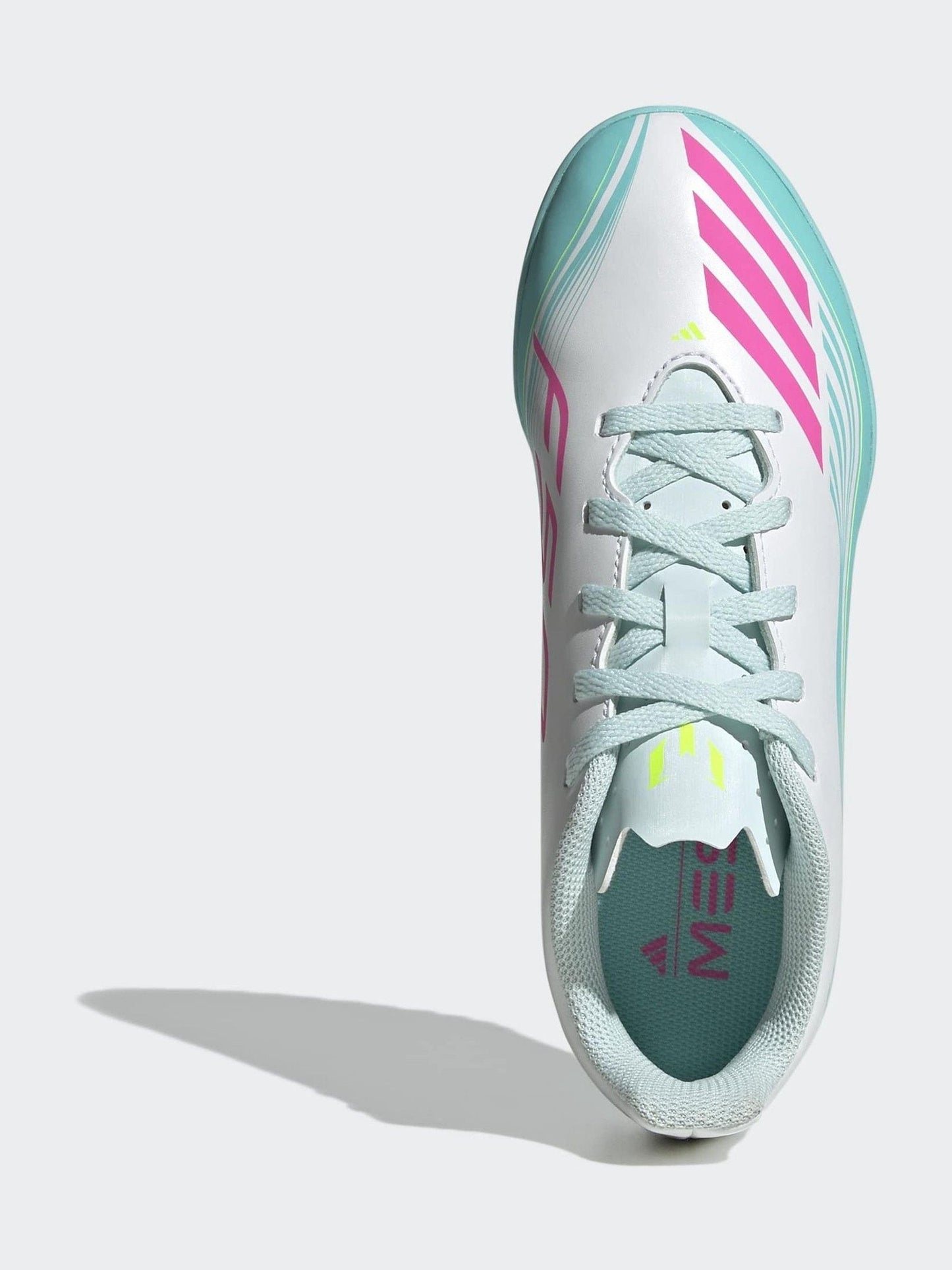 adidas Grey F50 Messi Club Turf Kids Football Trainers image 5