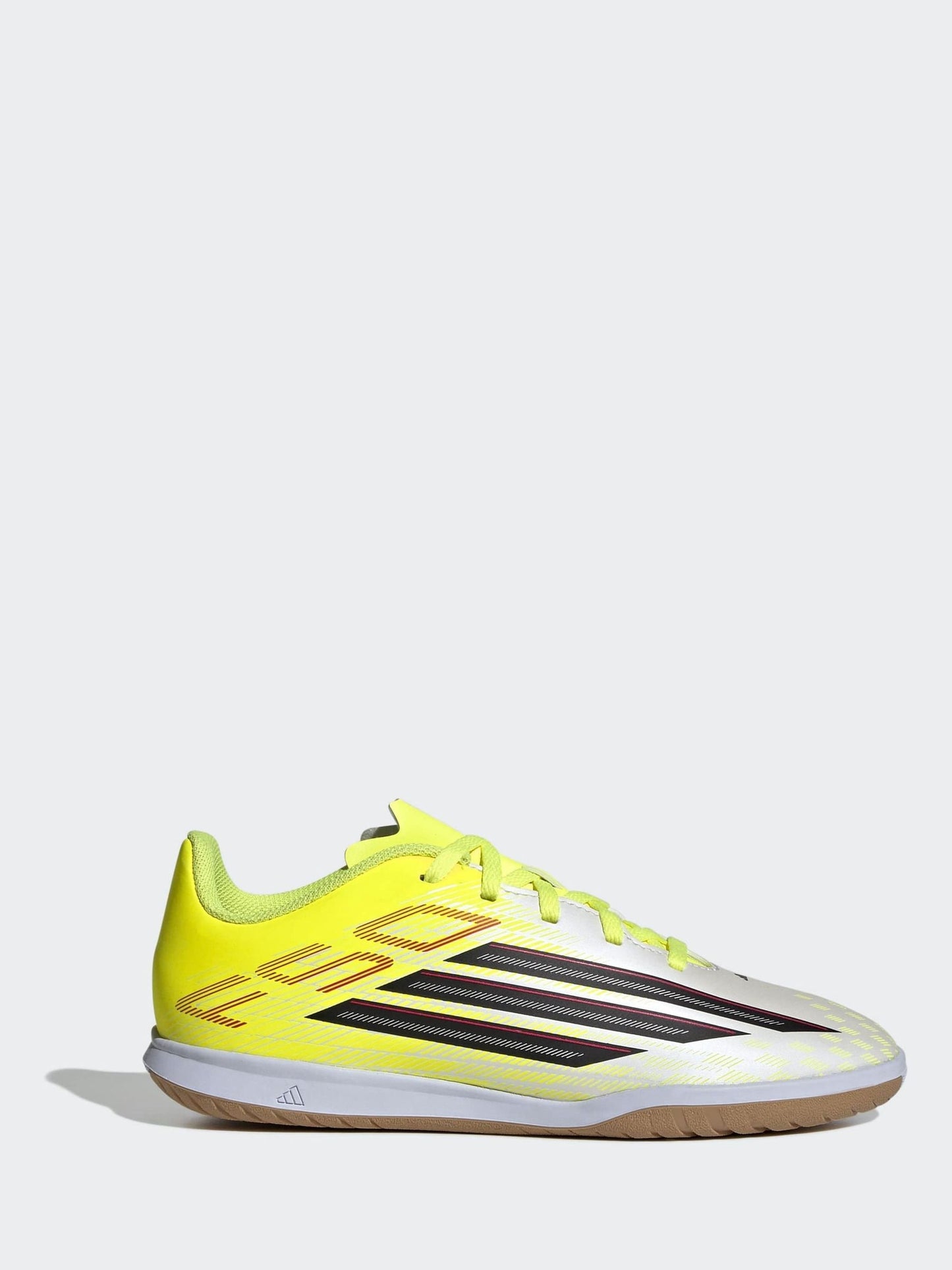 adidas Yellow F50 Club Indoor Kids Football Trainers image 1