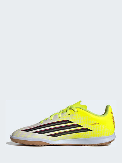 adidas Yellow F50 Club Indoor Kids Football Trainers image 3