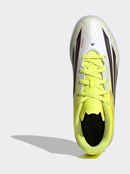 adidas Yellow F50 Club Indoor Kids Football Trainers image 8