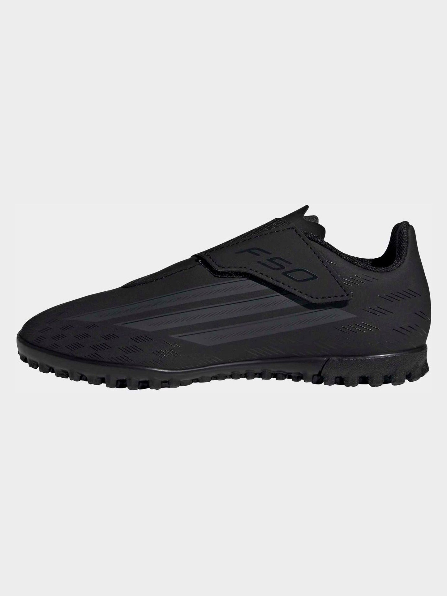 adidas Black F50 Club Touch Fastening Turf Kids Football Trainers image 5