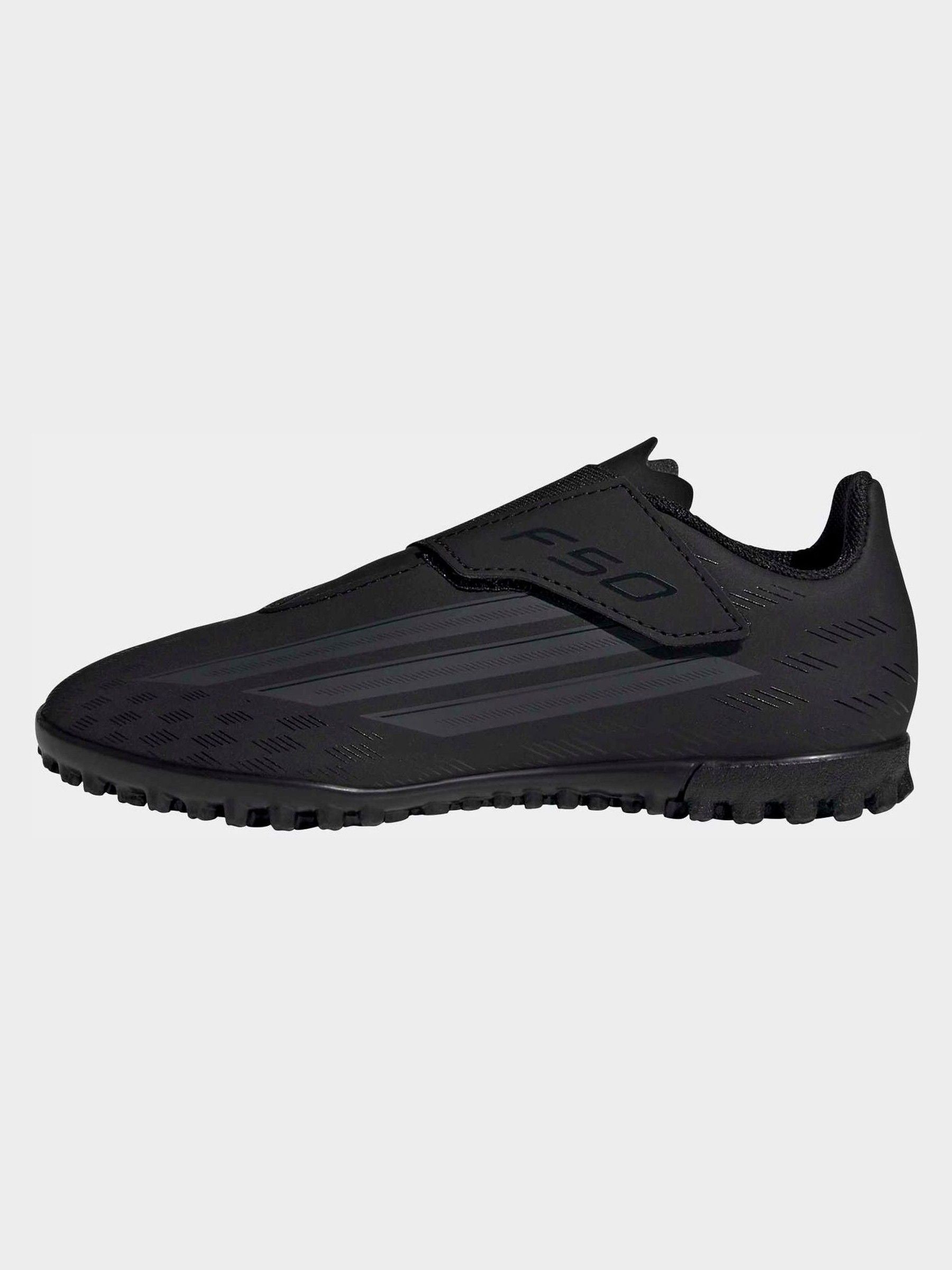 adidas Black F50 Club Touch Fastening Turf Kids Football Trainers image 5