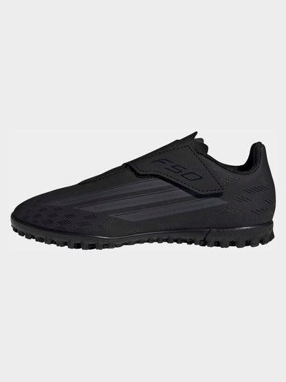 adidas Black F50 Club Touch Fastening Turf Kids Football Trainers image 5