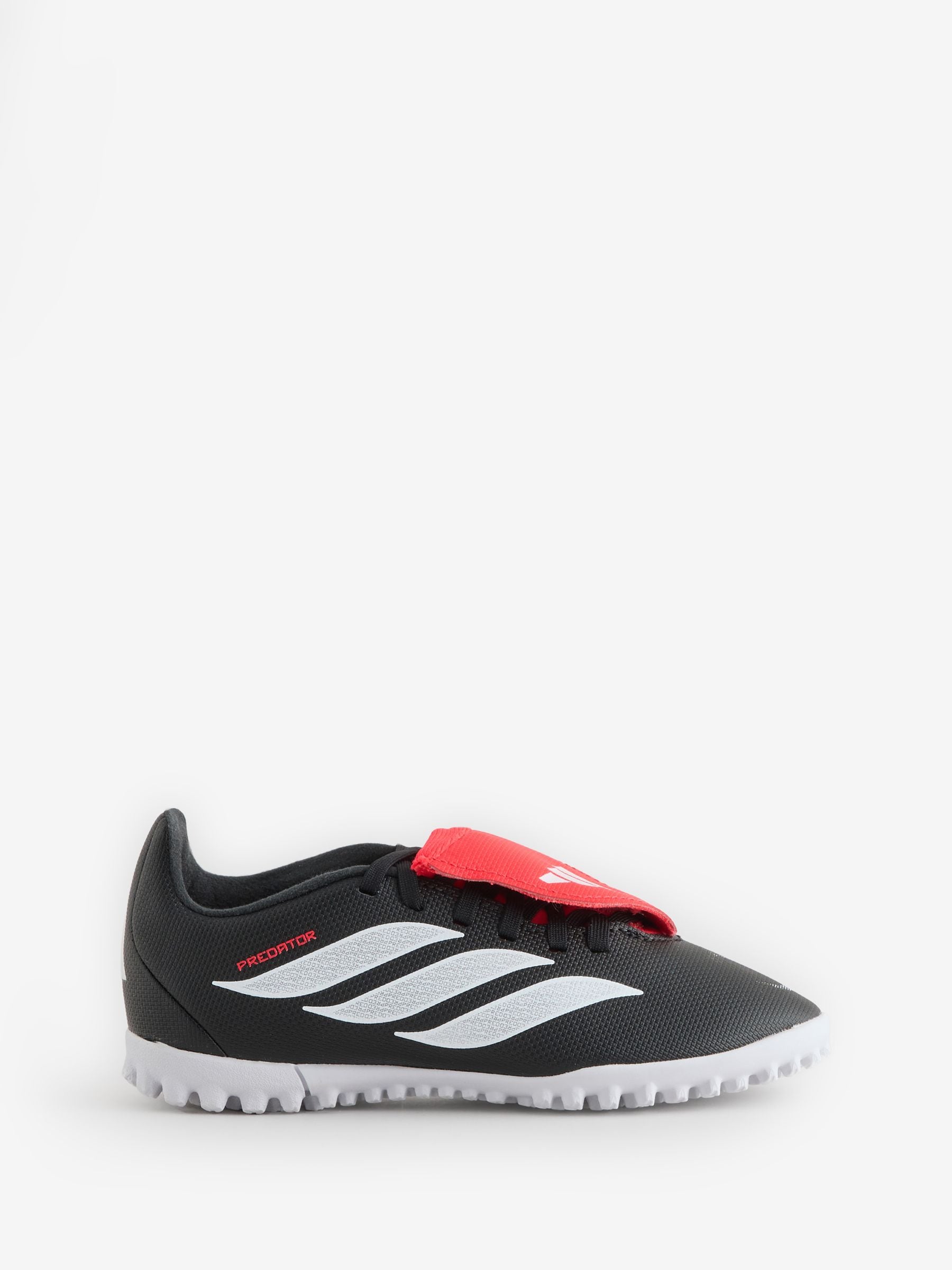 adidas Black Predator Club Fold-Over Tongue Turf Football Kids Trainers image 1