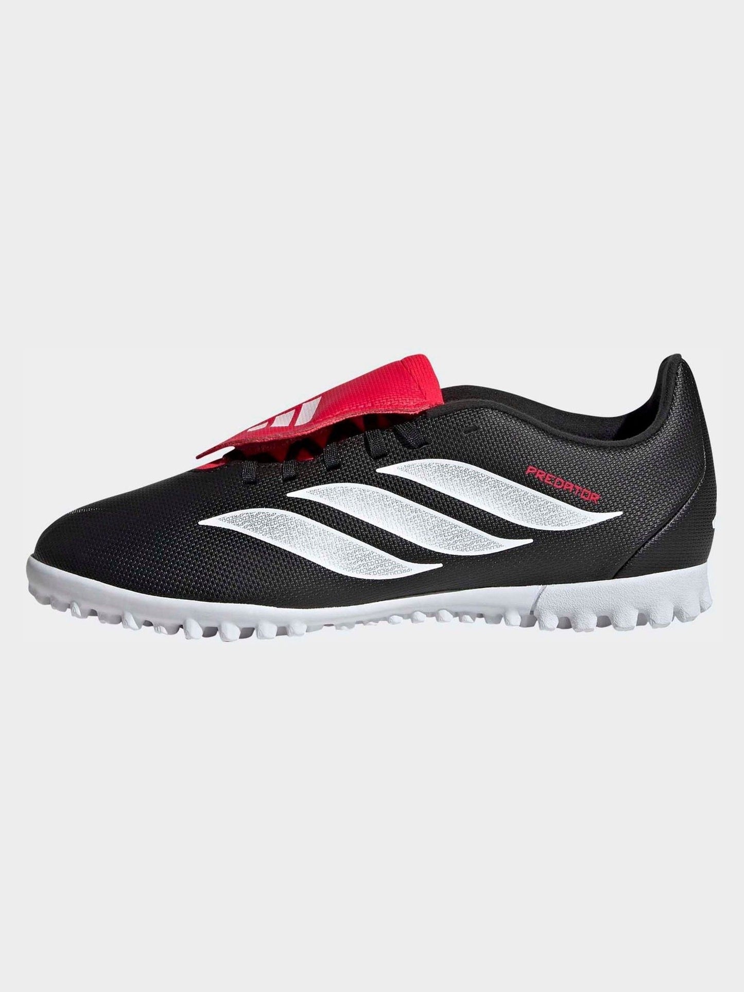 adidas Black Predator Club Fold-Over Tongue Turf Football Kids Trainers image 10