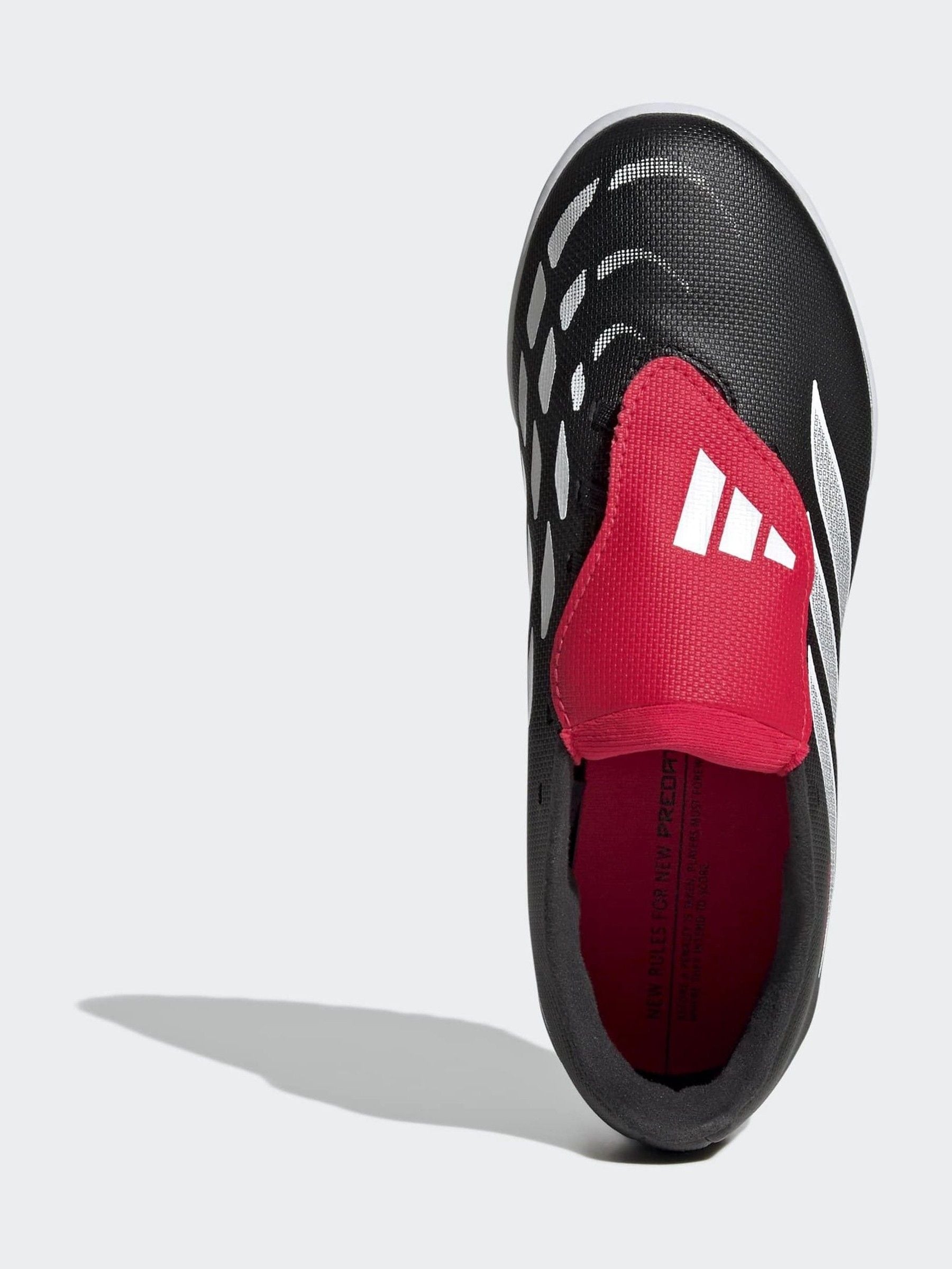 adidas Black Predator Club Fold-Over Tongue Turf Football Kids Trainers image 11
