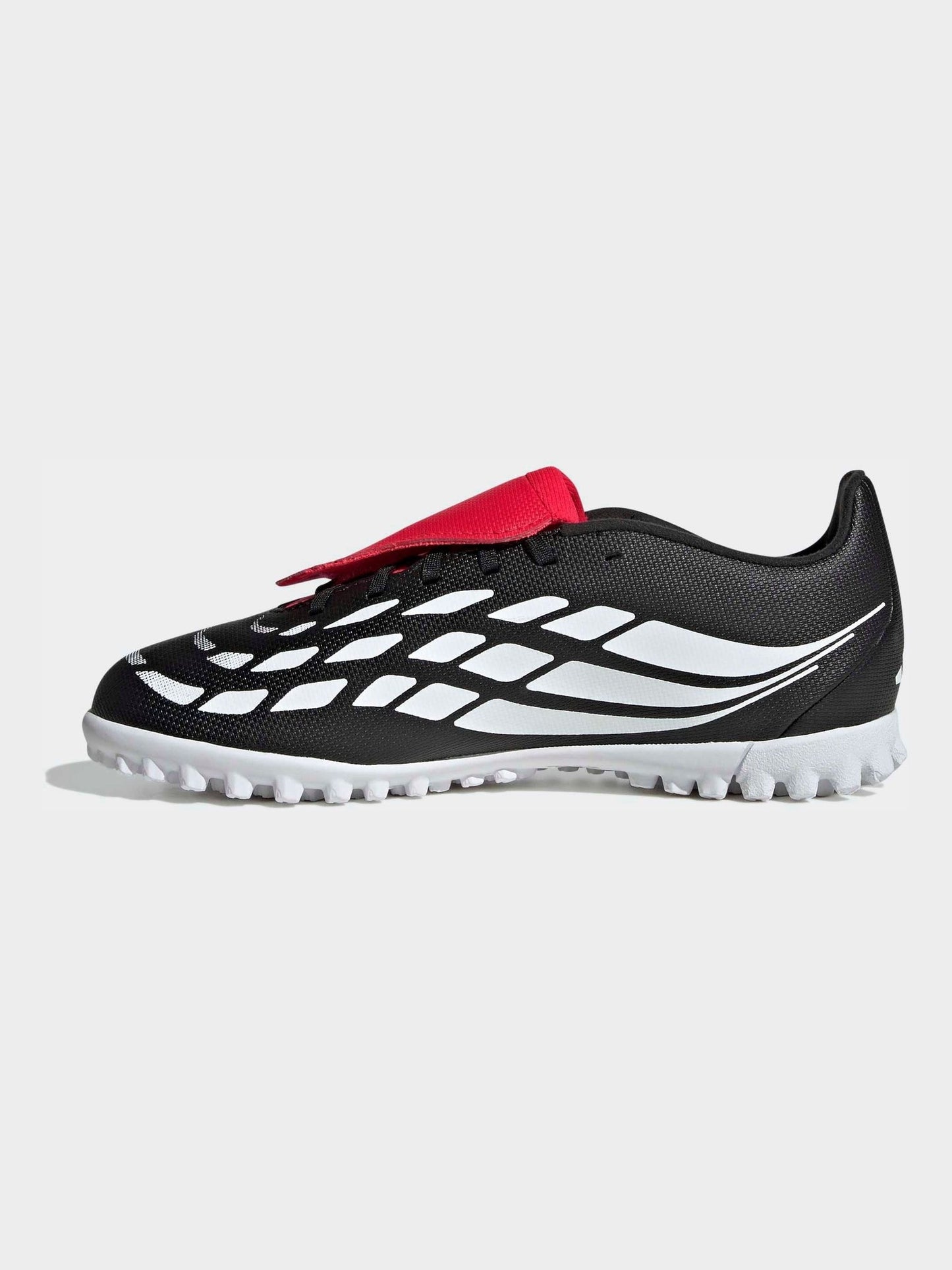 adidas Black Predator Club Fold-Over Tongue Turf Football Kids Trainers image 4