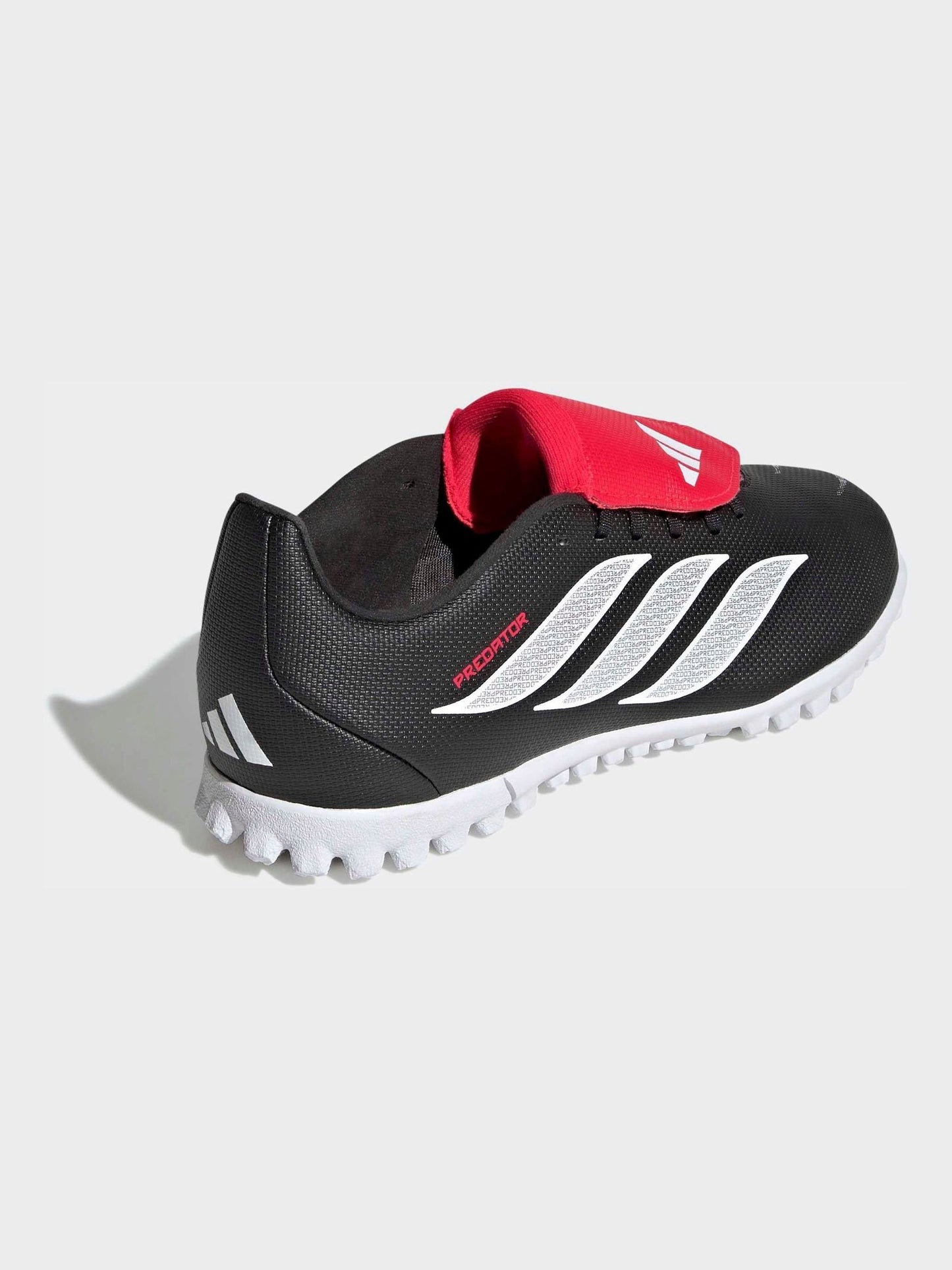 adidas Black Predator Club Fold-Over Tongue Turf Football Kids Trainers image 5