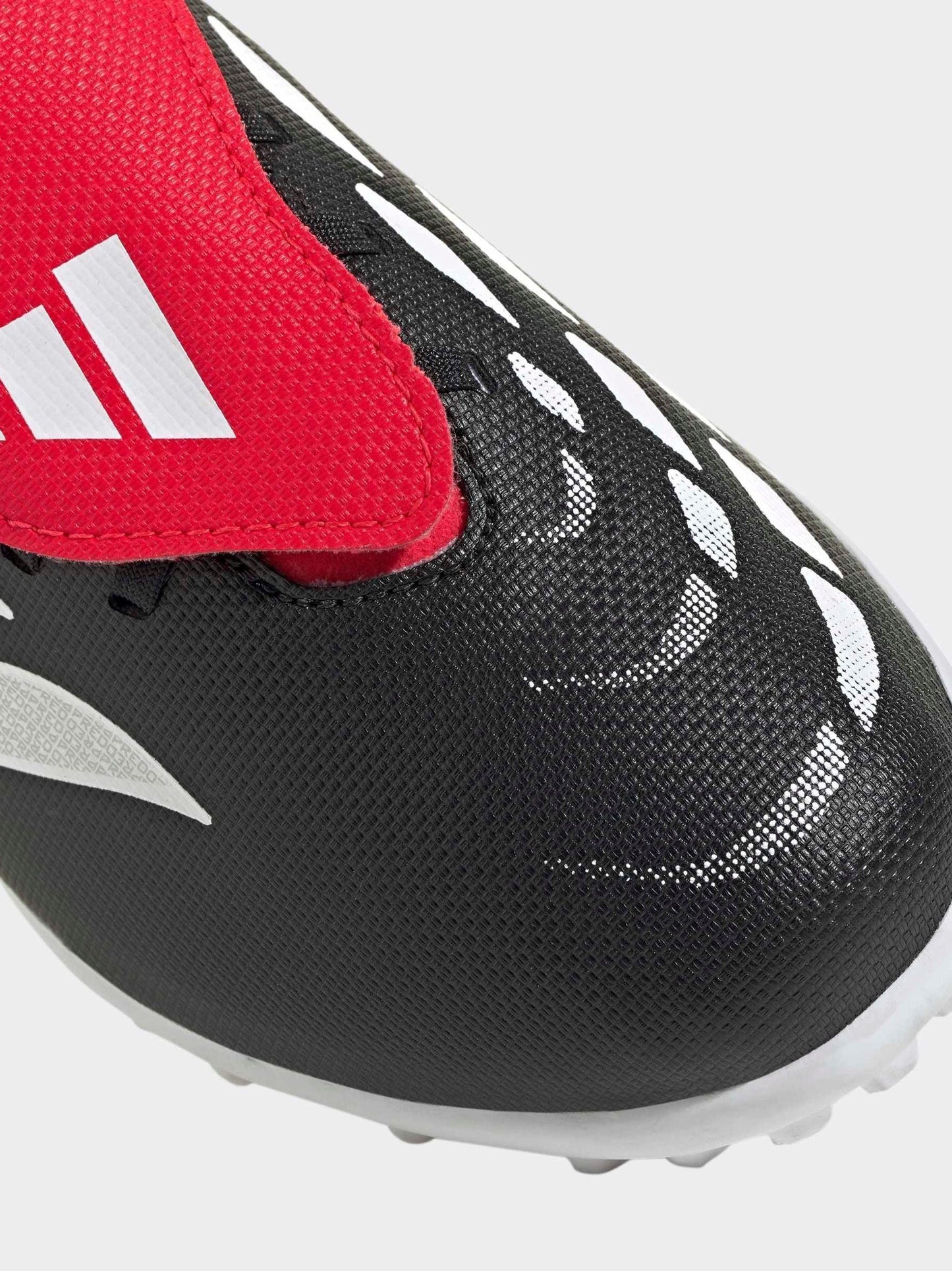 adidas Black Predator Club Fold-Over Tongue Turf Football Kids Trainers image 6