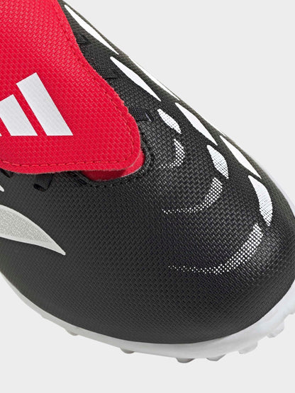 adidas Black Predator Club Fold-Over Tongue Turf Football Kids Trainers image 6