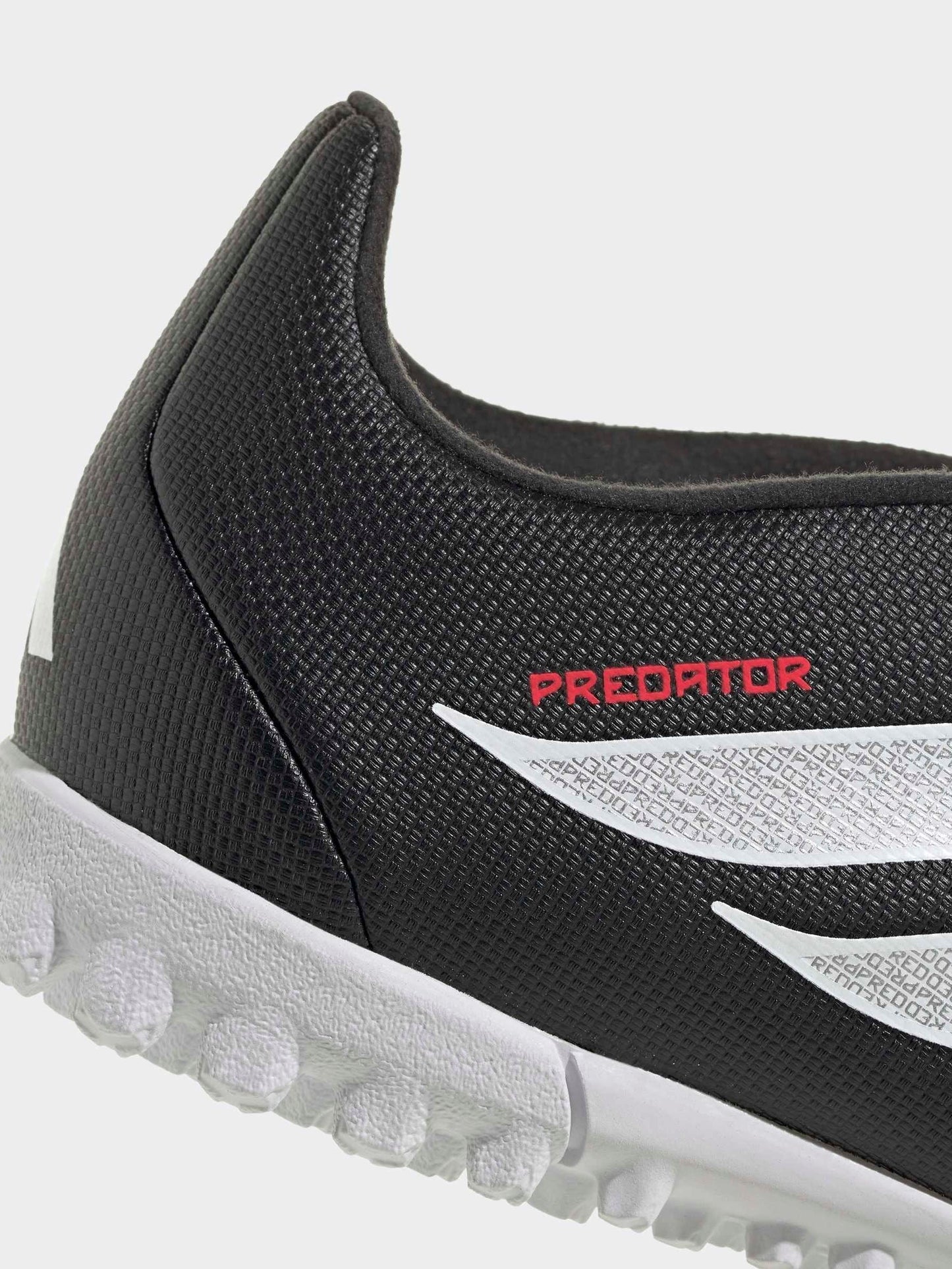 adidas Black Predator Club Fold-Over Tongue Turf Football Kids Trainers image 7