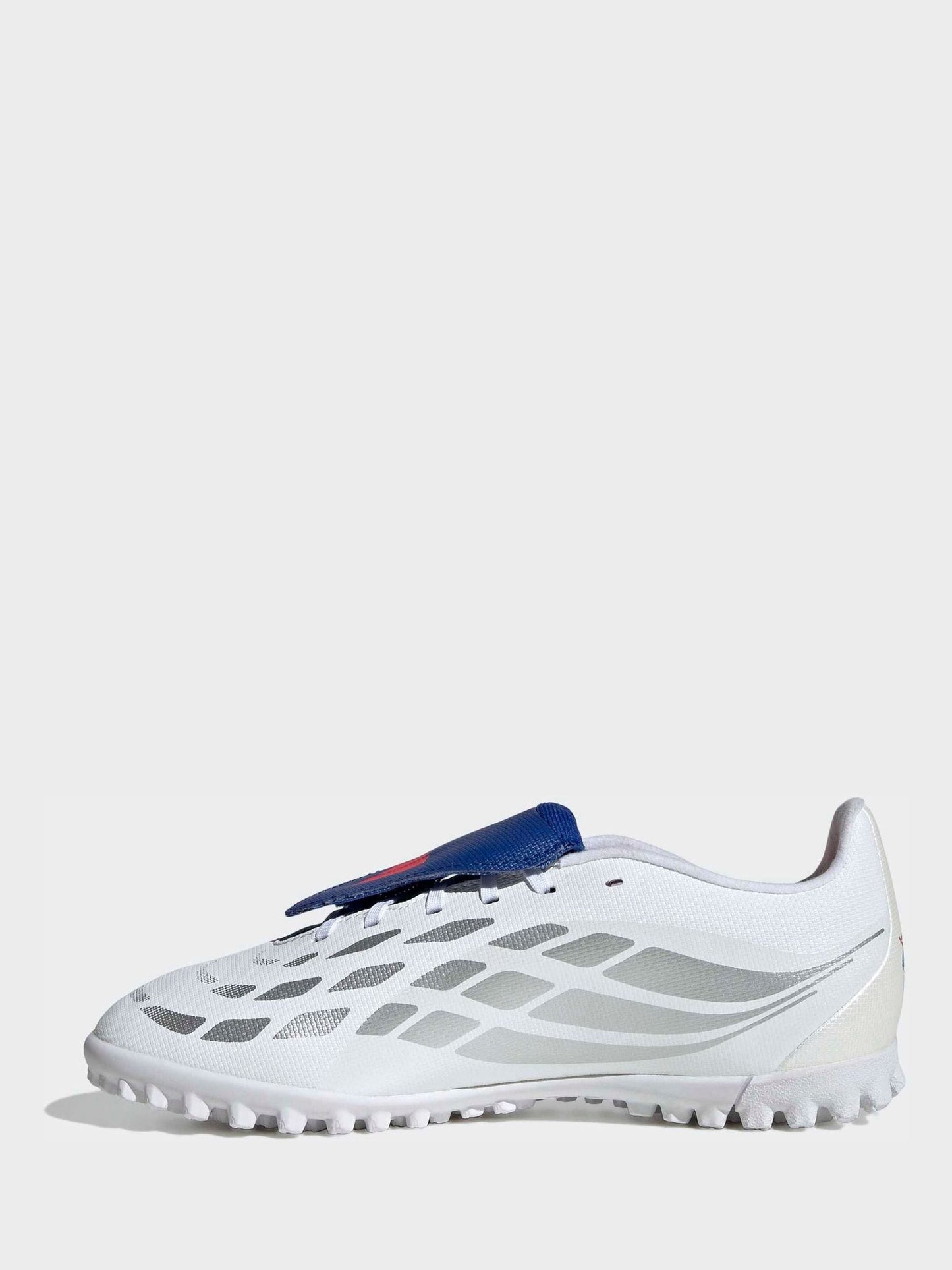 adidas White Predator Club Fold-Over Tongue Turf Football Kids Trainers image 2