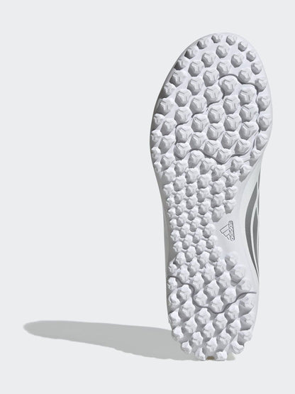 adidas White Predator Club Fold-Over Tongue Turf Football Kids Trainers image 6