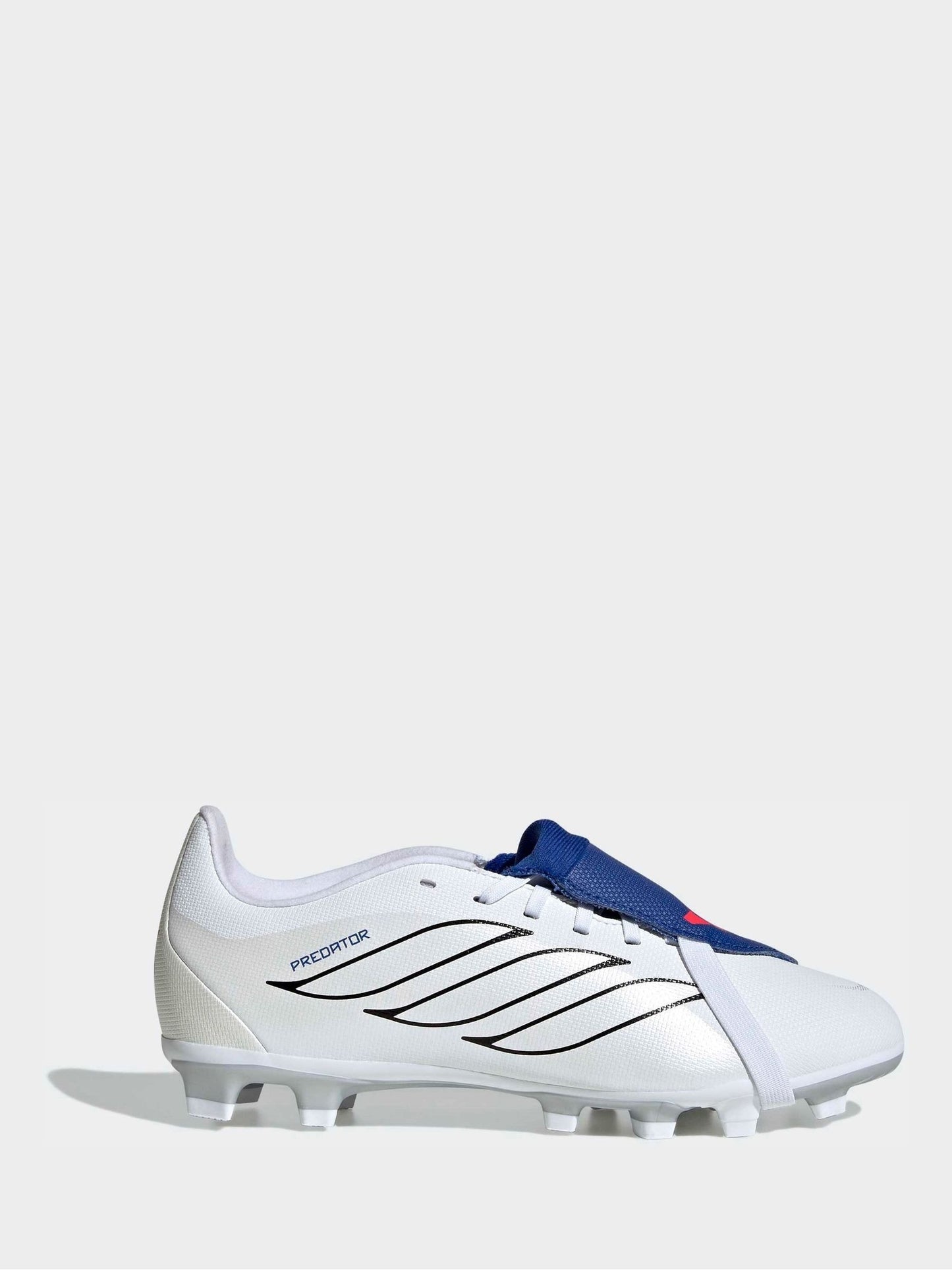 adidas White Predator Club Fold-Over Tongue Firm Ground/Multi Ground Football Boots Kids image 1