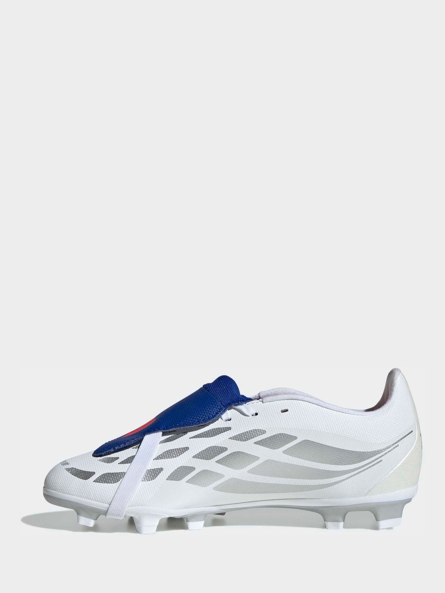 adidas White Predator Club Fold-Over Tongue Firm Ground/Multi Ground Football Boots Kids image 3