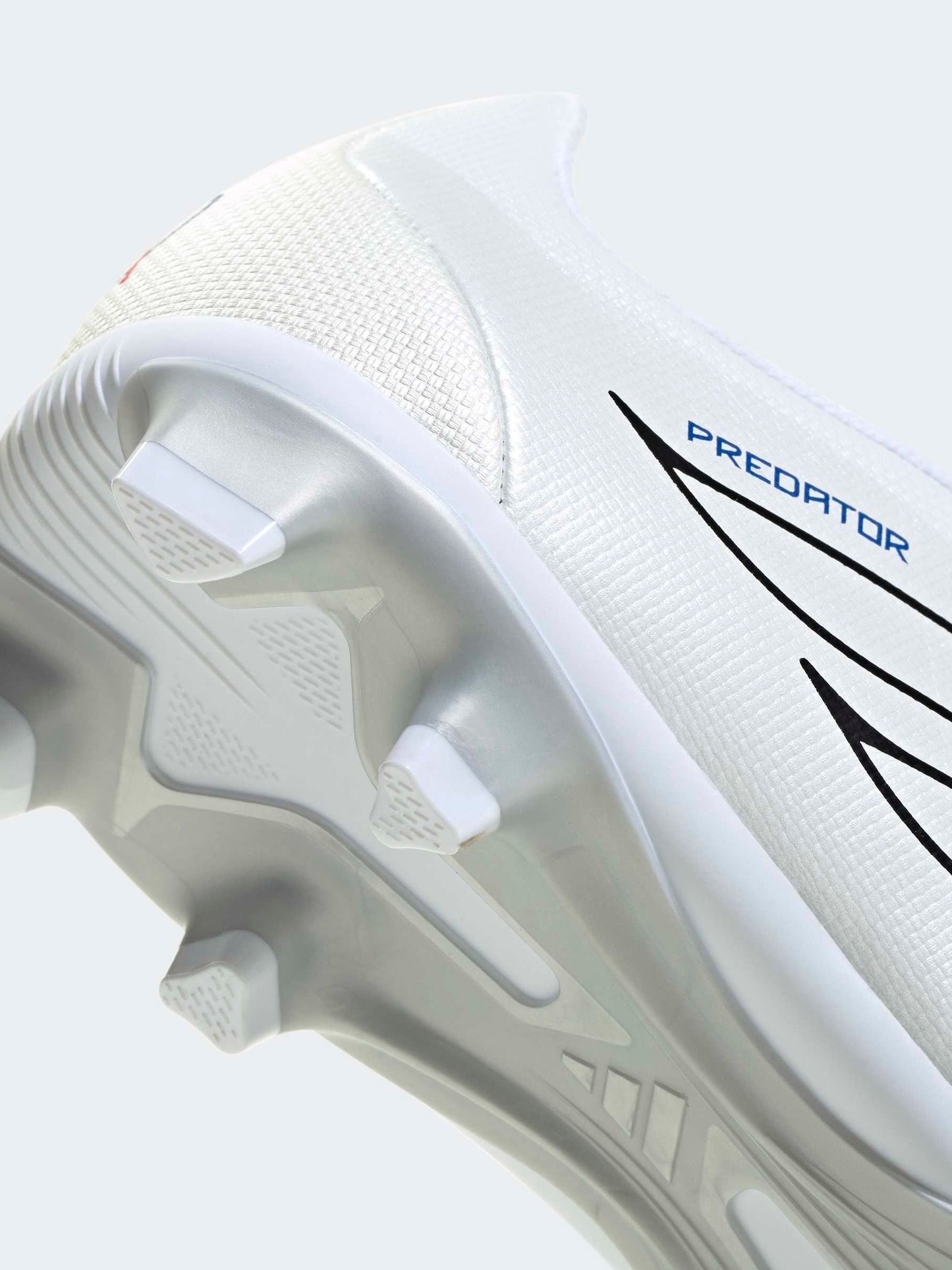 adidas White Predator Club Fold-Over Tongue Firm Ground/Multi Ground Football Boots Kids image 9