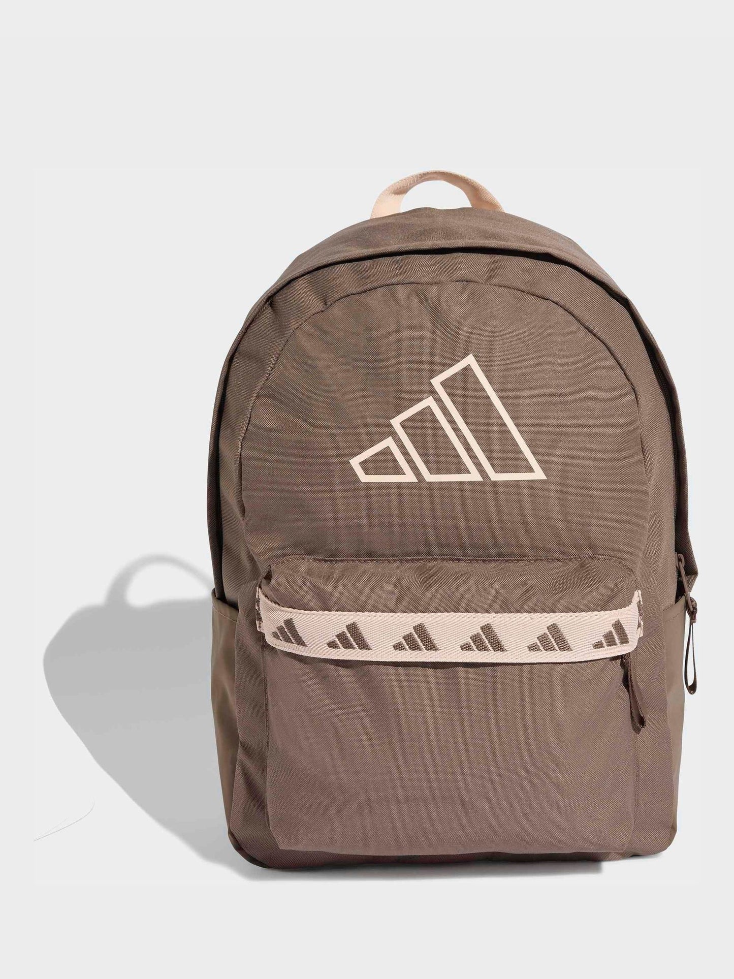 adidas Brown CL Tape Backpack Bag image 1