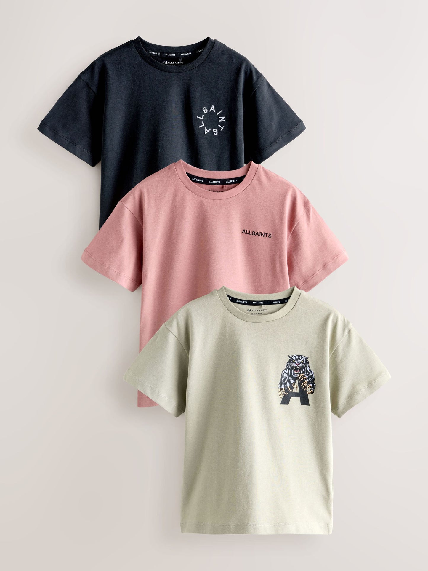 Dsiney Kidz - smALLSAINTS Multi Graphic Crew Neck T-Shirts 3 Pack image 1
