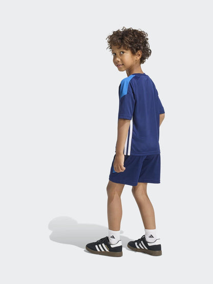 Dsiney Kidz - adidas Blue Tiro Essentials Little Kids Top  and Shorts Set image 3