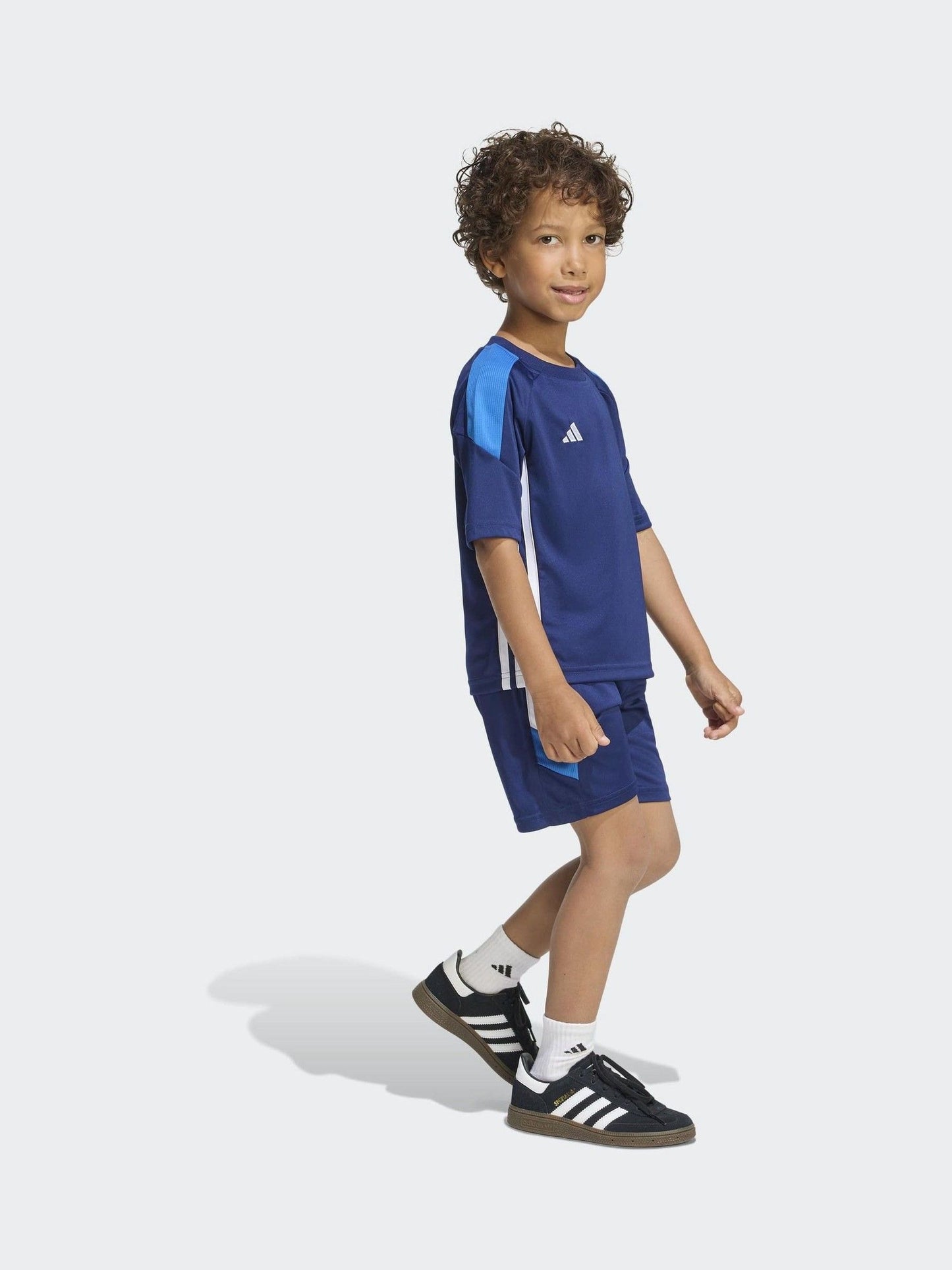 Dsiney Kidz - adidas Blue Tiro Essentials Little Kids Top  and Shorts Set image 4