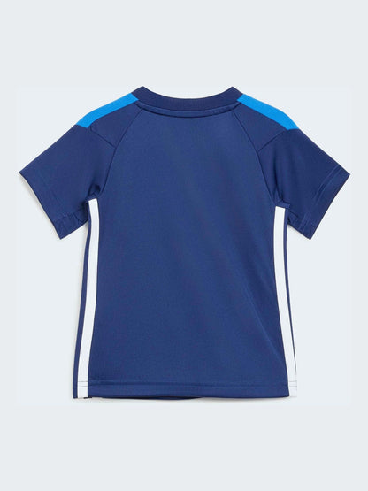 adidas Blue Tiro Essentials Top and Shorts Infant Set image 3
