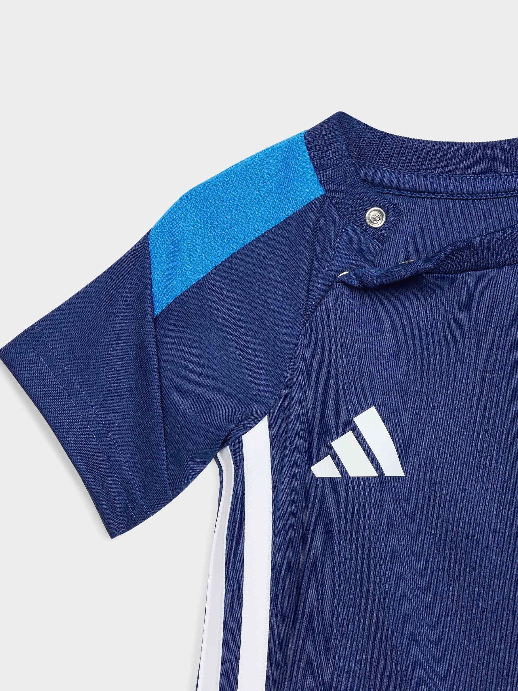 adidas Blue Tiro Essentials Top and Shorts Infant Set image 5