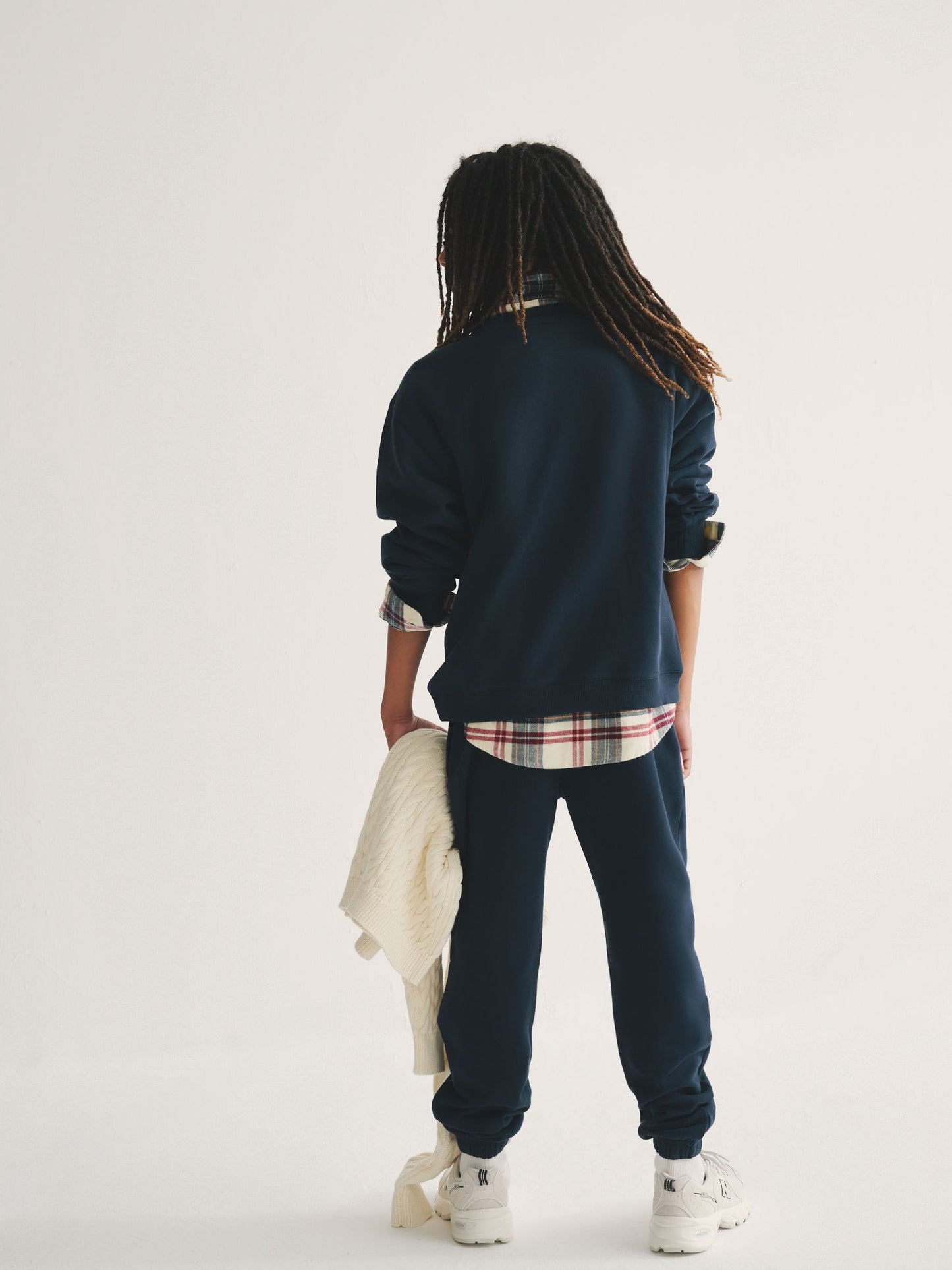 Superdry Navy/Yellow Sweat Top & Joggers Set image 6