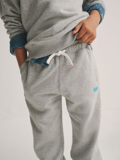 Superdry Grey/Blue Sweat Top & Joggers Set image 6