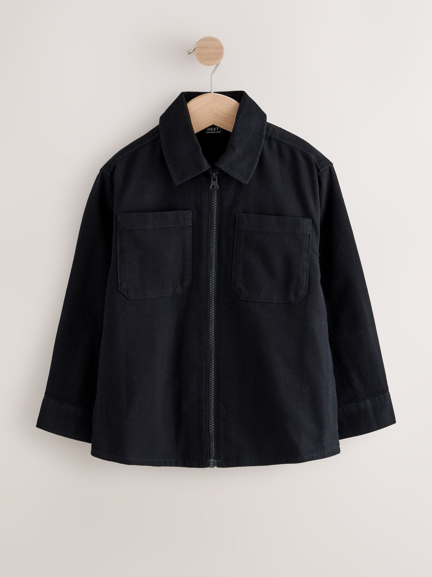 Dsiney Kidz - Black Brushed Zip Overshirt (3-16yrs) image 1