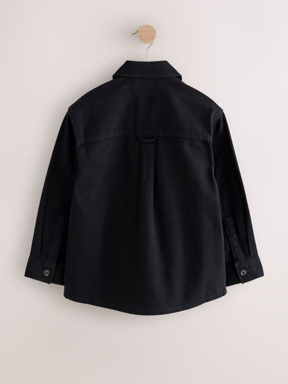 Dsiney Kidz - Black Brushed Zip Overshirt (3-16yrs) image 2