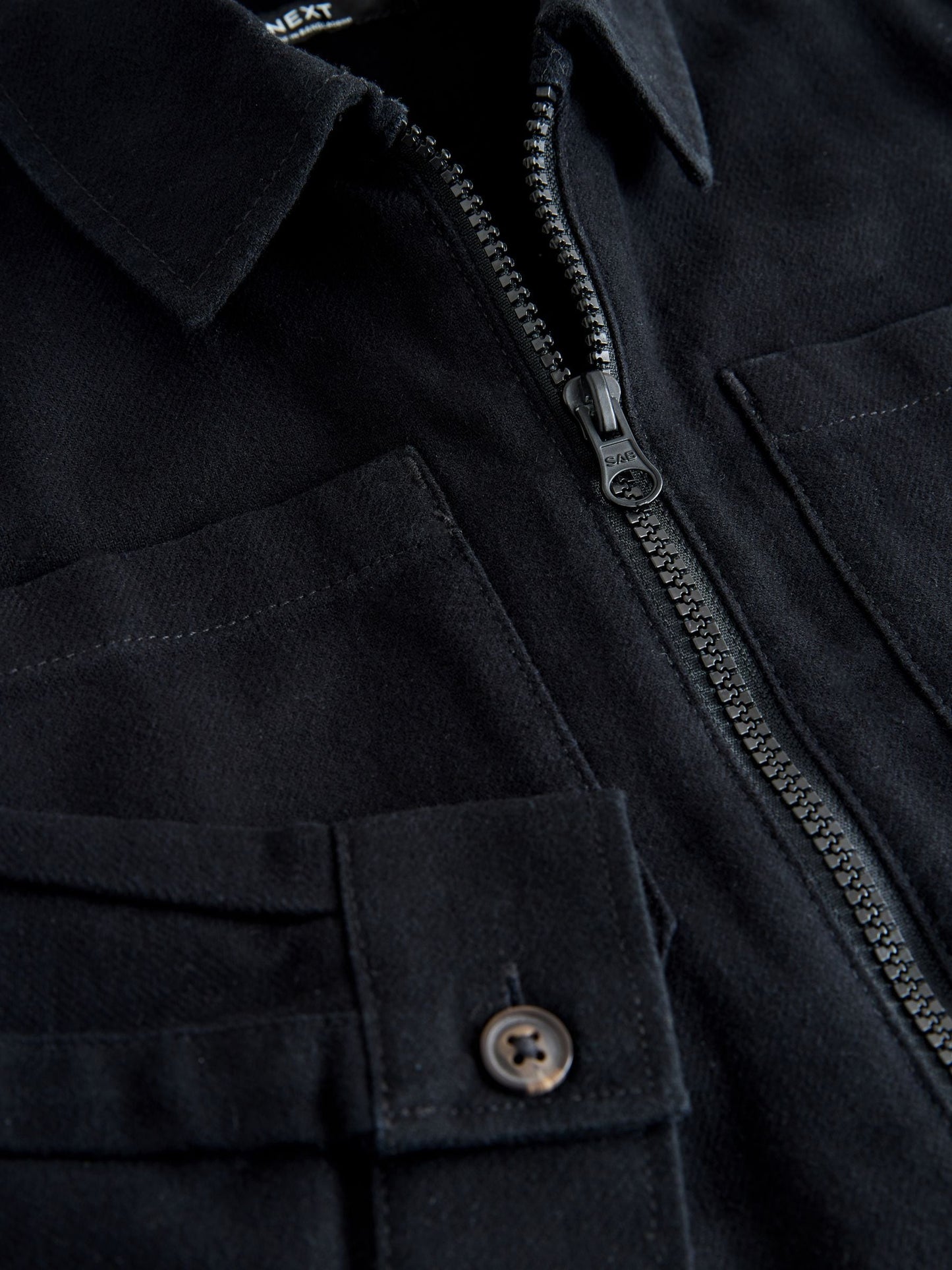Dsiney Kidz - Black Brushed Zip Overshirt (3-16yrs) image 3