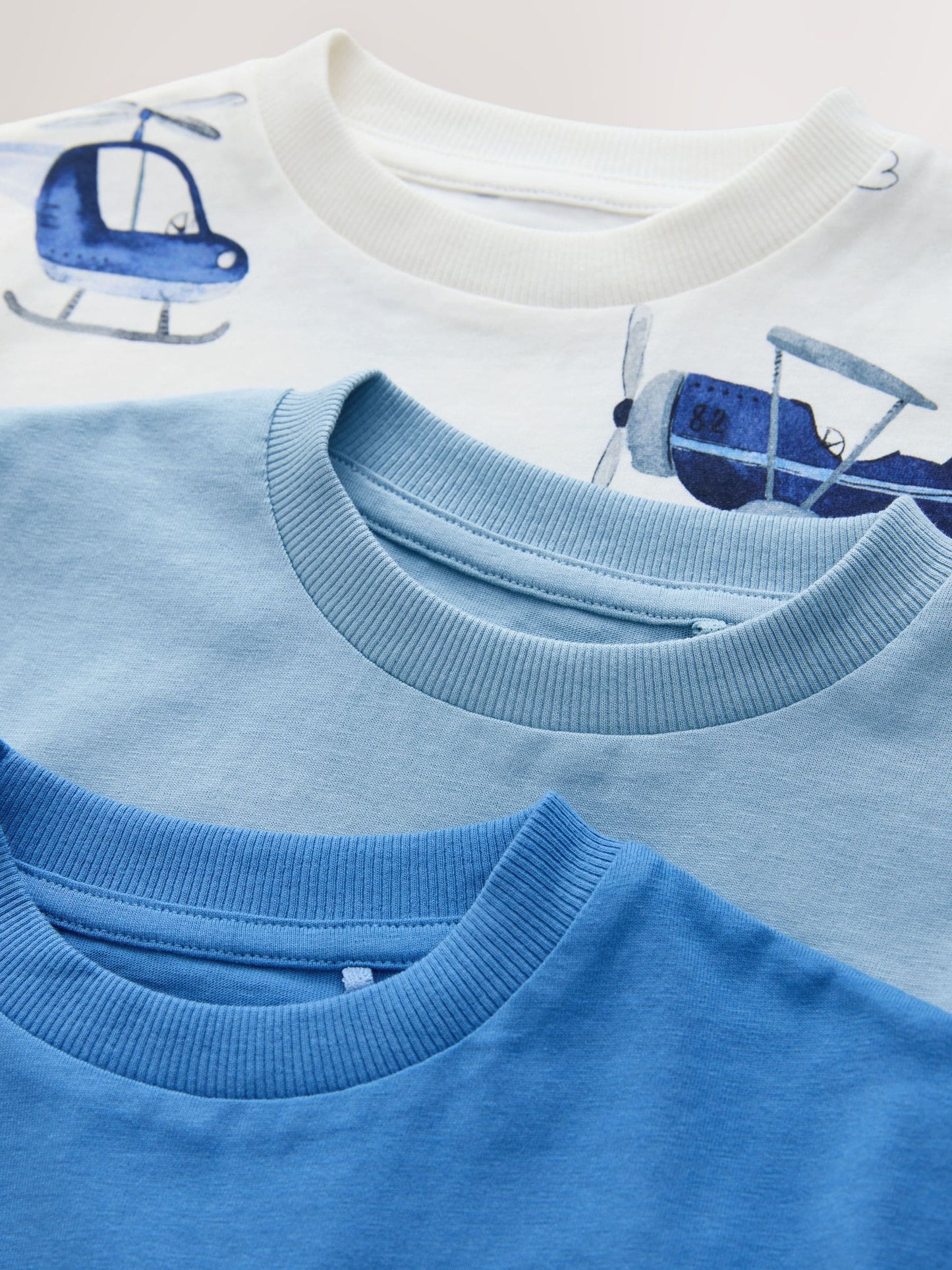 Blue Planes Short Sleeve Graphic T-Shirts 3 Pack (3mths-7yrs) image 6