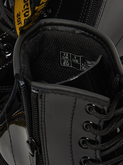 Dr. Martens Black 1460 J Patent Lamper Shoes image 4