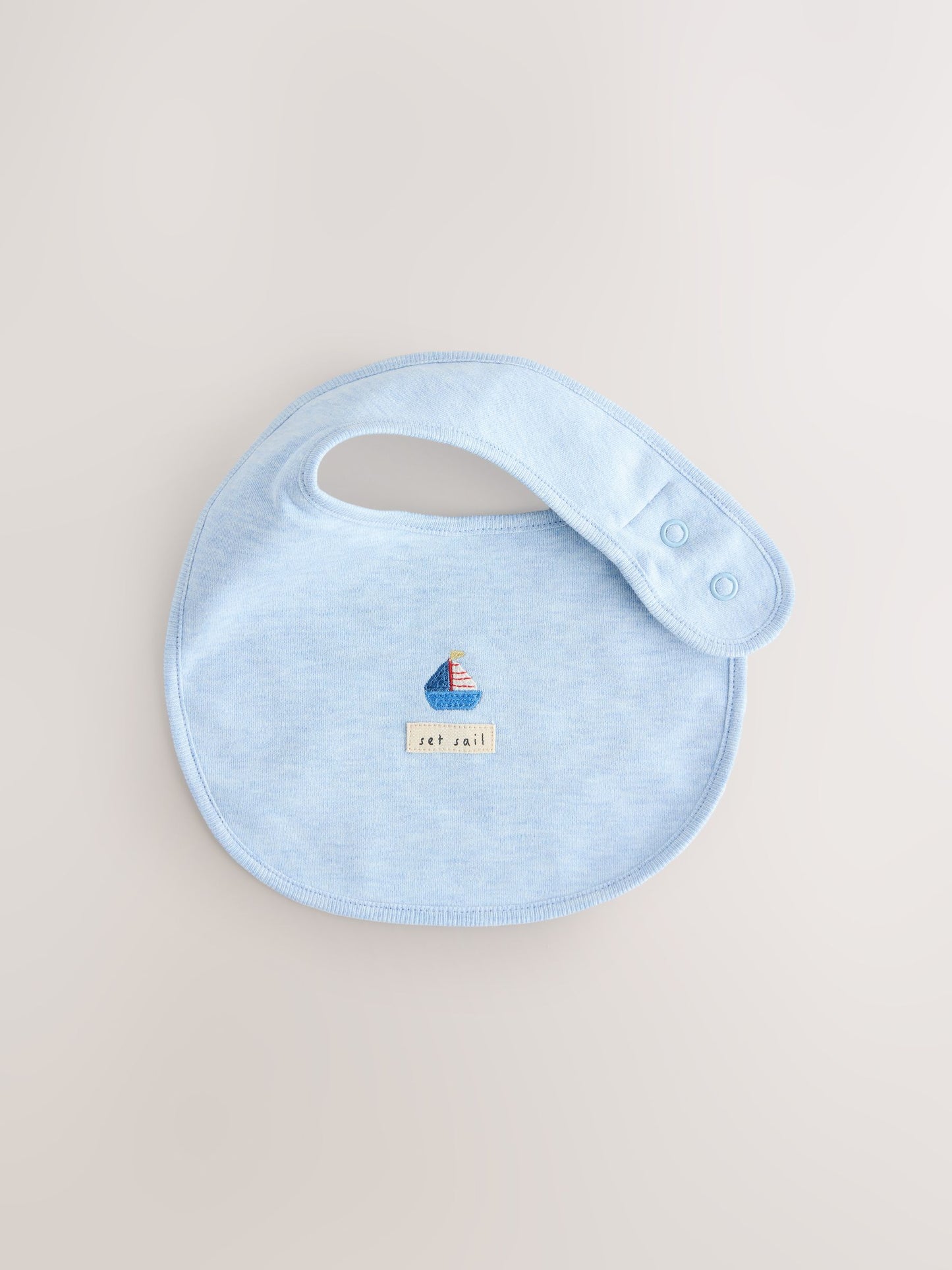 Blue Nautical Baby Hat and Bib Set (0-18mths) image 4