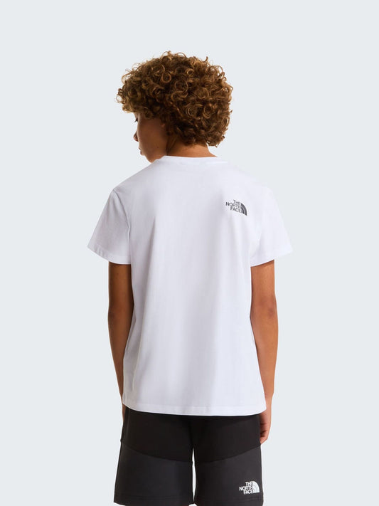 The North Face White Boys Mountain Back Graphic T-Shirt image 2