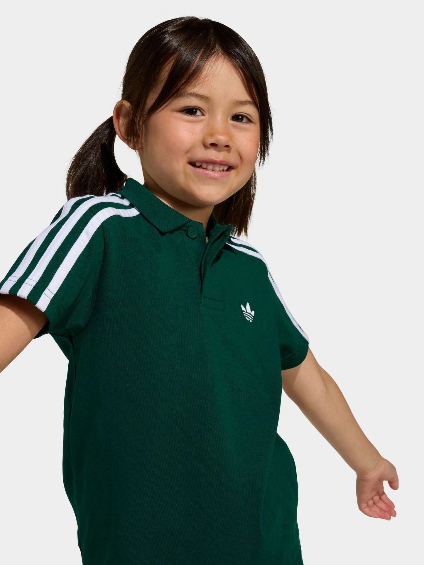 adidas Originals Green Knit Polo and Shorts Little Kids Set image 4