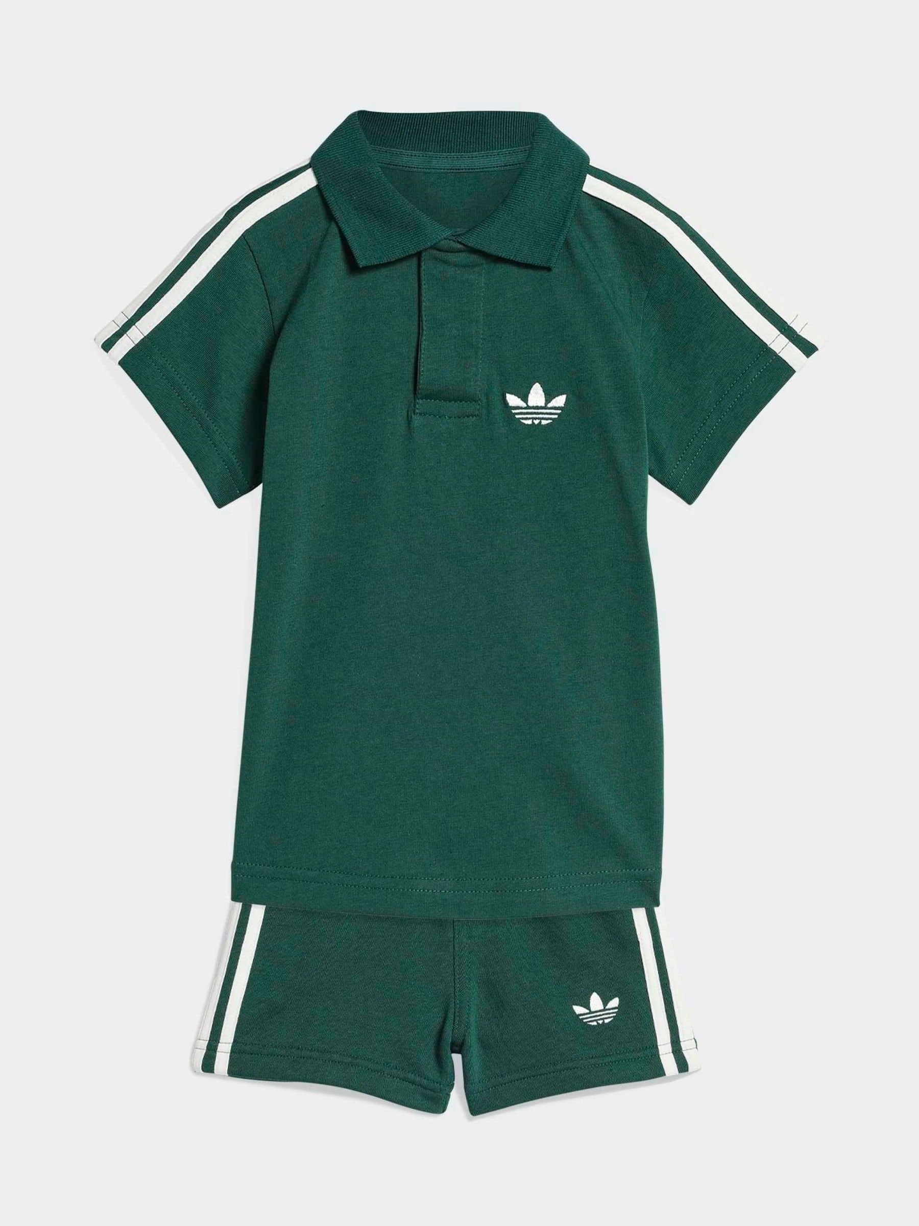 Dsiney Kidz - adidas Originals Green Knit Polo and Shorts Infant Set image 1