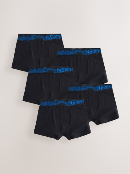 Dsiney Kidz - Black with Stippling Waistband Trunks 5 Pack (1.5-16yrs) image 1