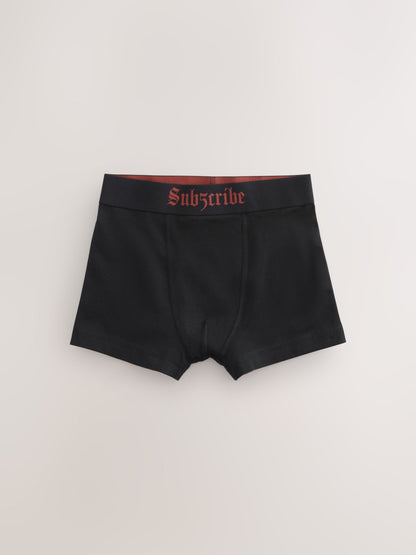 Dsiney Kidz - Black with Gothic Waistband Trunks 5 Pack (1.5-16yrs) image 3