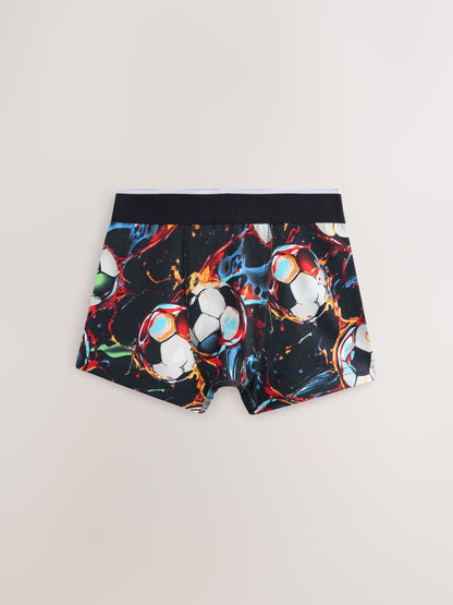 Dsiney Kidz - Black Chrome/Multi Football Boxers 5 Pack (2-16yrs) image 7