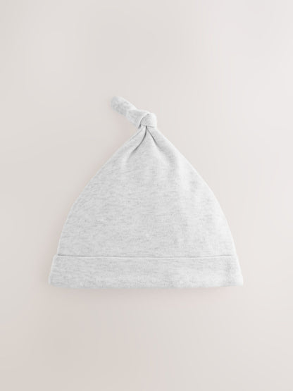 Grey Elephant Baby Tie Top Hats 3 Pack (0-12mths) image 2