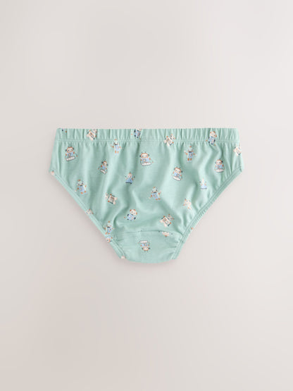 Dsiney Kidz - Multicolour Robot Cotton Printed Briefs 5 Pack (1.5-10yrs) image 3